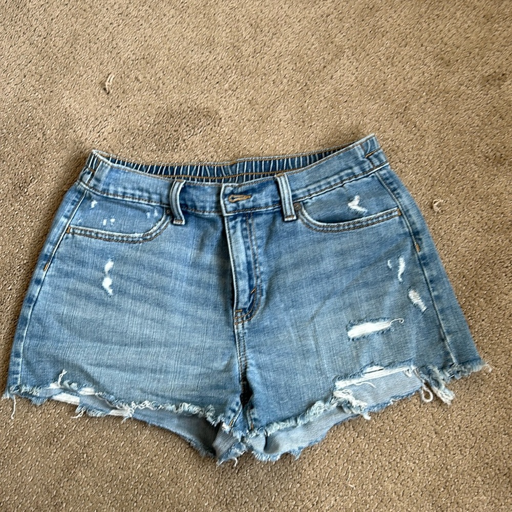 Aerie elastic jean shorts